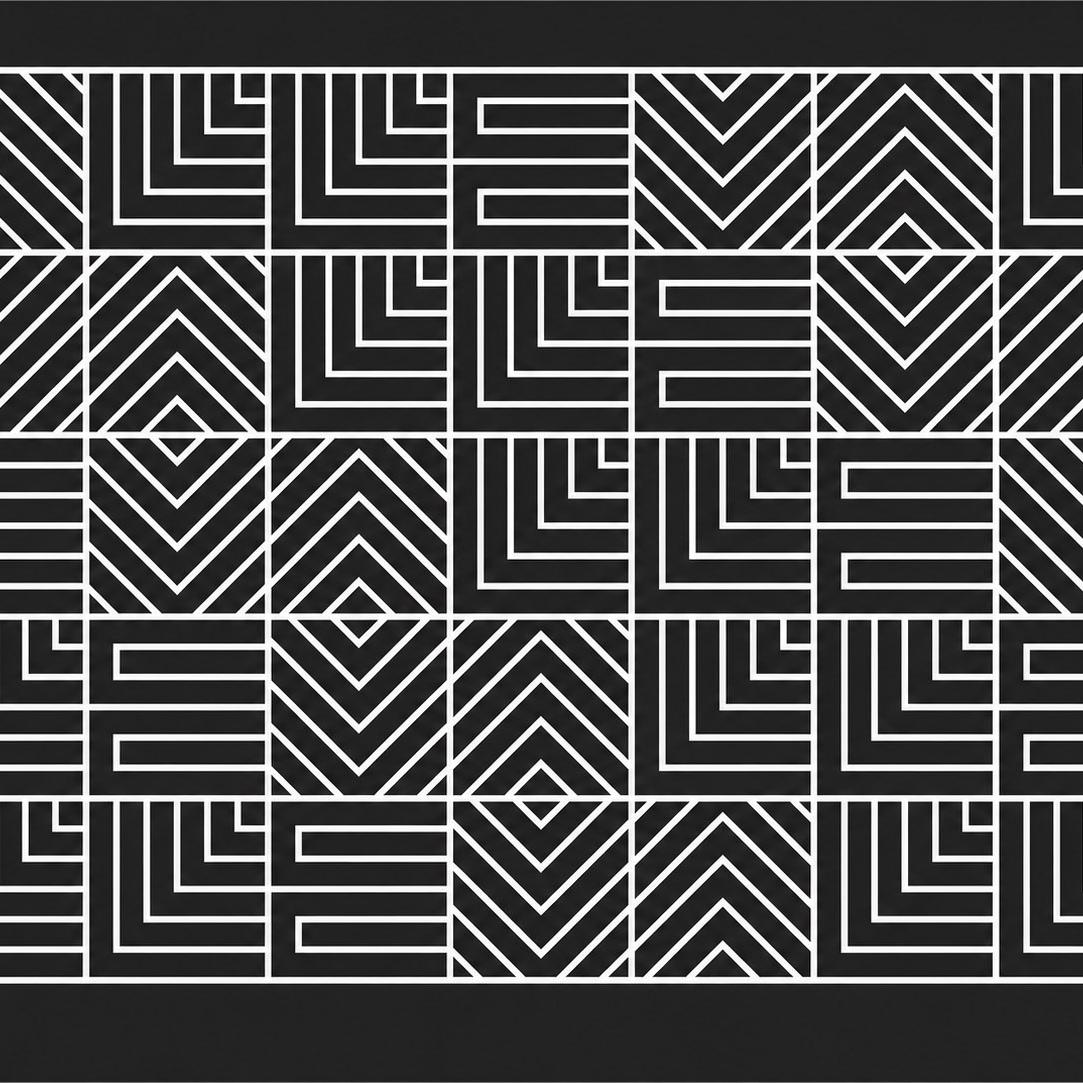 Custom geometric pattern for Valle in Oceanside, CA, inspired by Oaxacan craft and designed by Love & War.