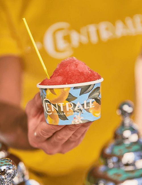 Closeup of ice cream La Centrale Miami