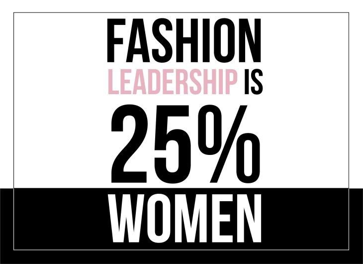 Fashion leadership is 25% women