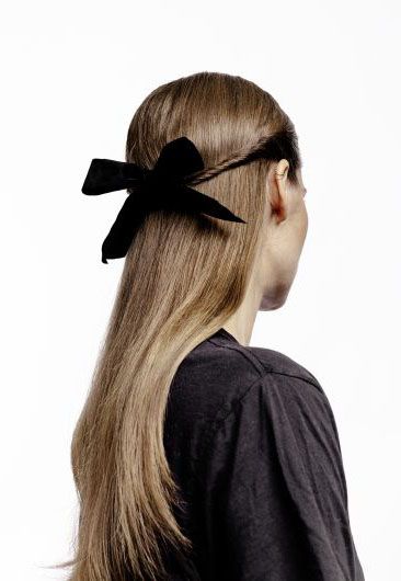 Ribbon Twist Hairstyle for Your Next Night Out