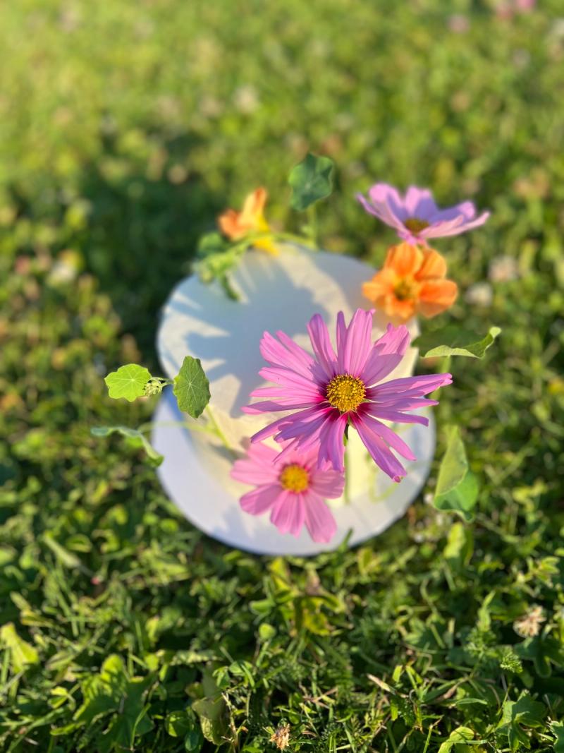 Tematårta m blommor