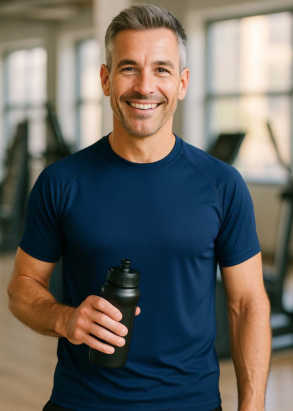 Trænings T-shirt Unisex Navy Blue