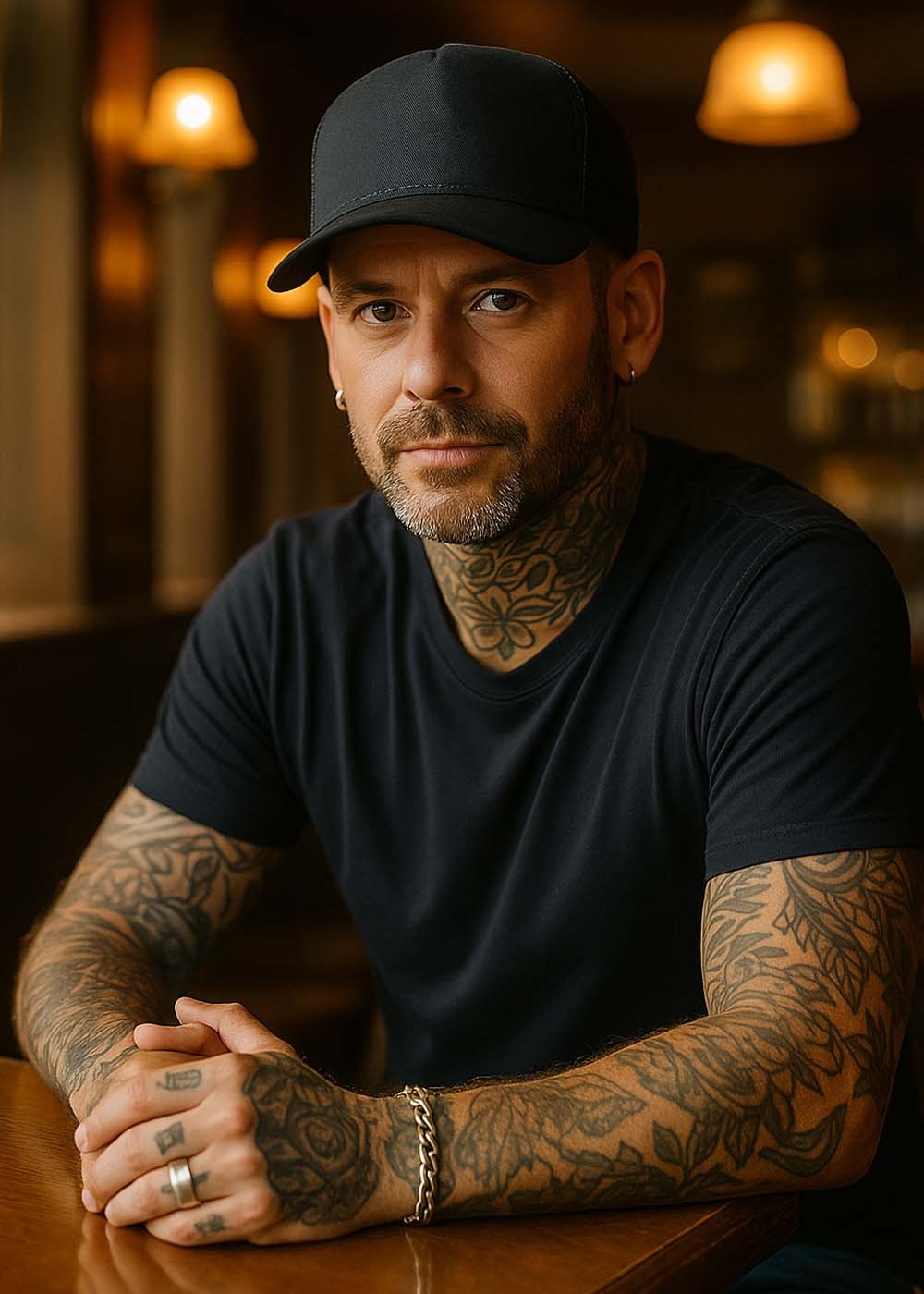 Snapback Cap - Black