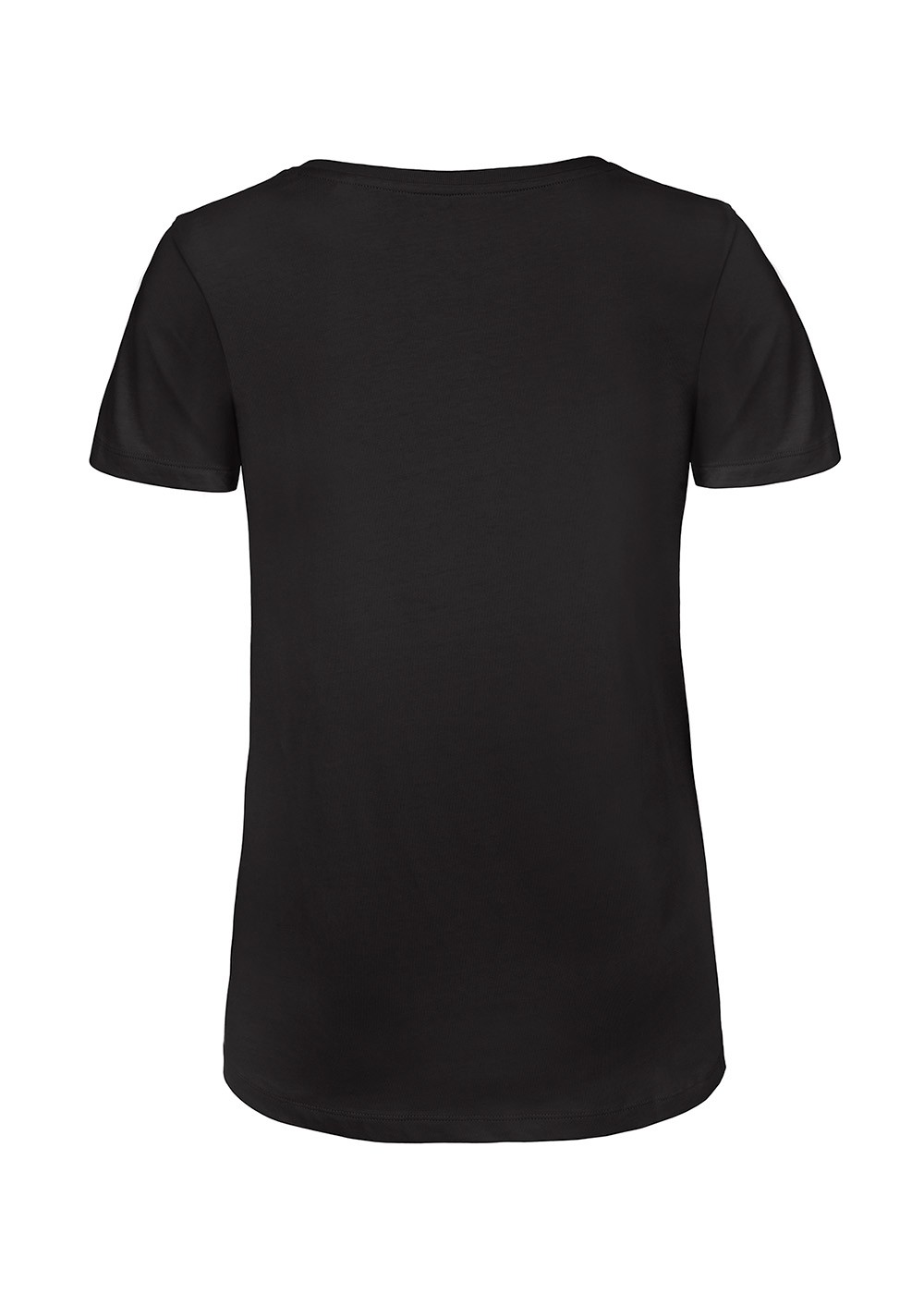 Dame T-shirt m/ V-hals Black