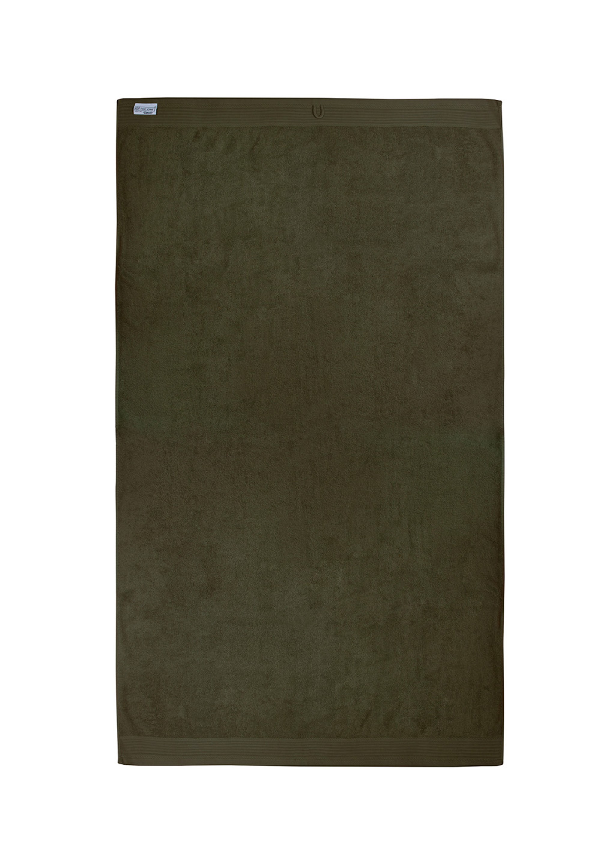 Classic Beach Towel m/broderi 100x180 cm Olive Green