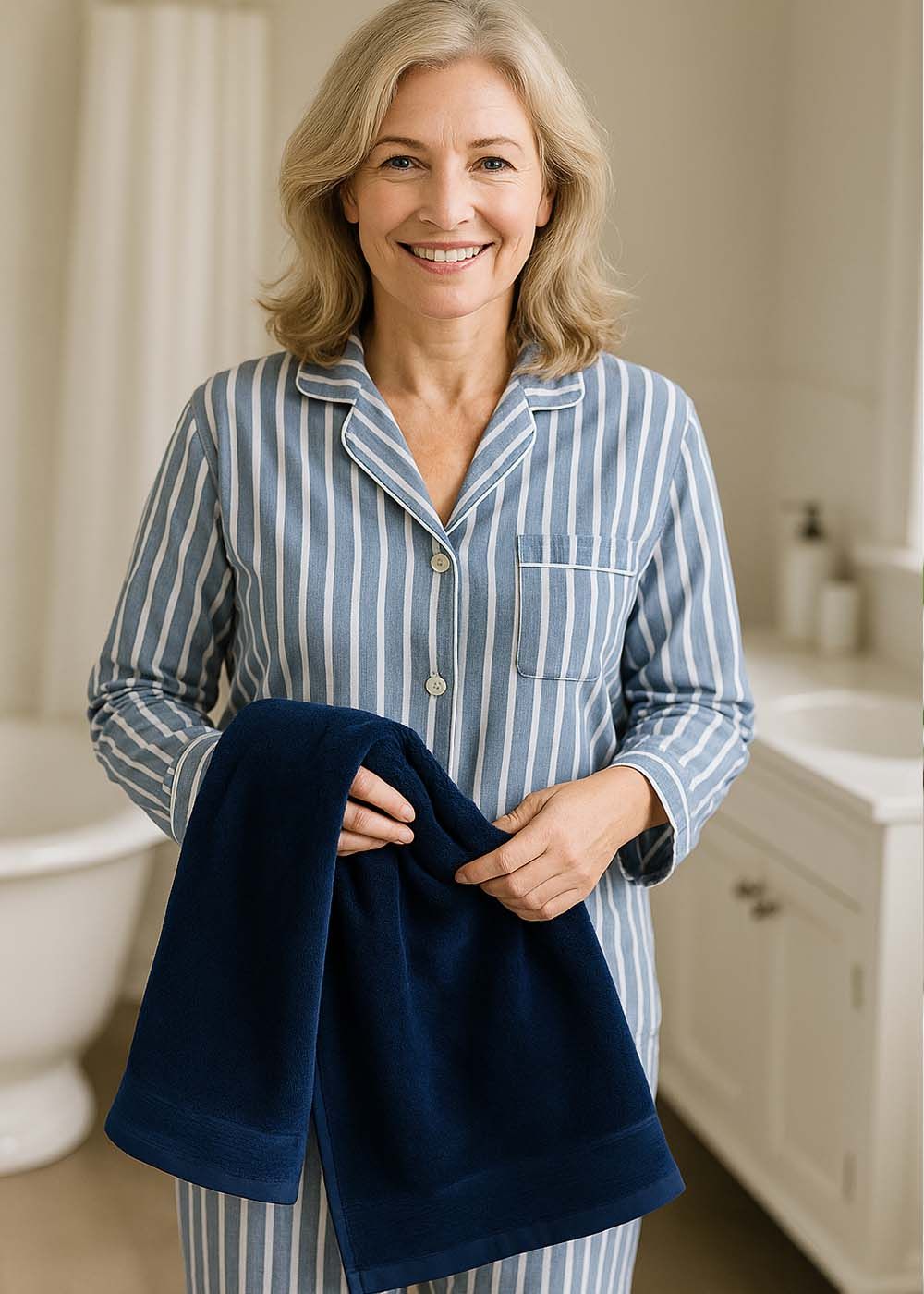 Classic Towel 50x100 cm Navy Blue