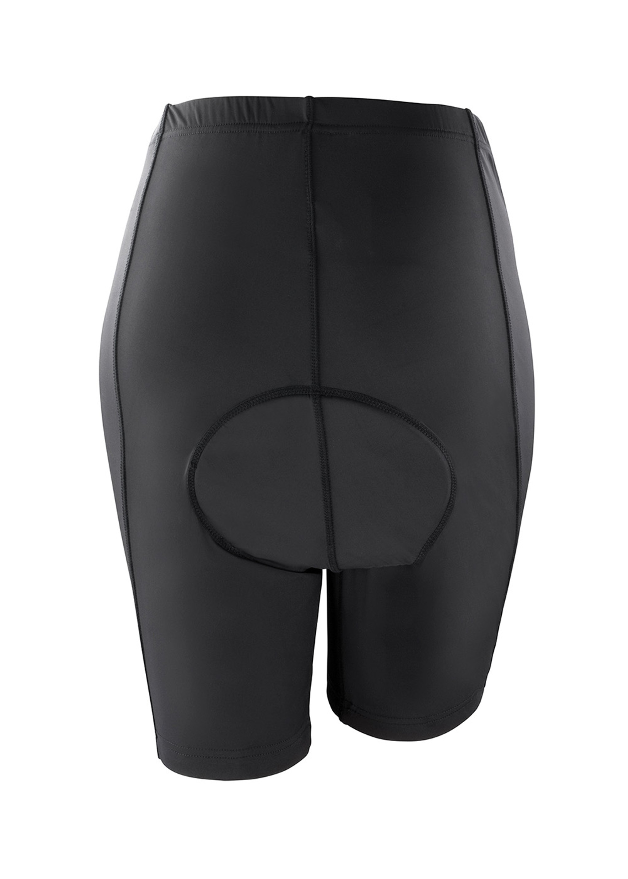 Womens Padded Bikewear Shorts 1/4 Black