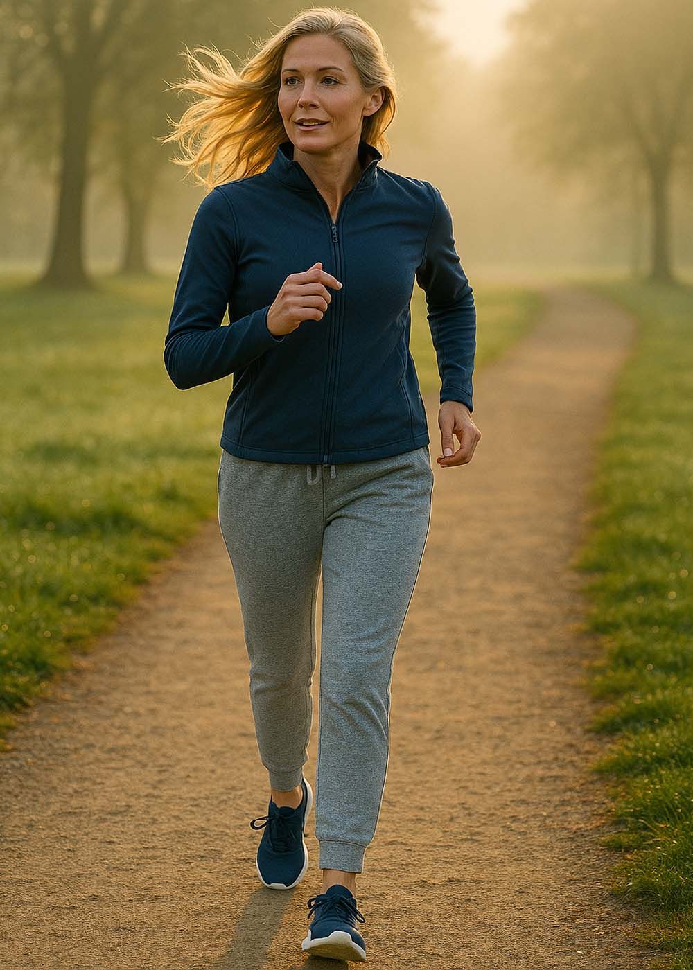 Joggingbuks Dame Heather Grey