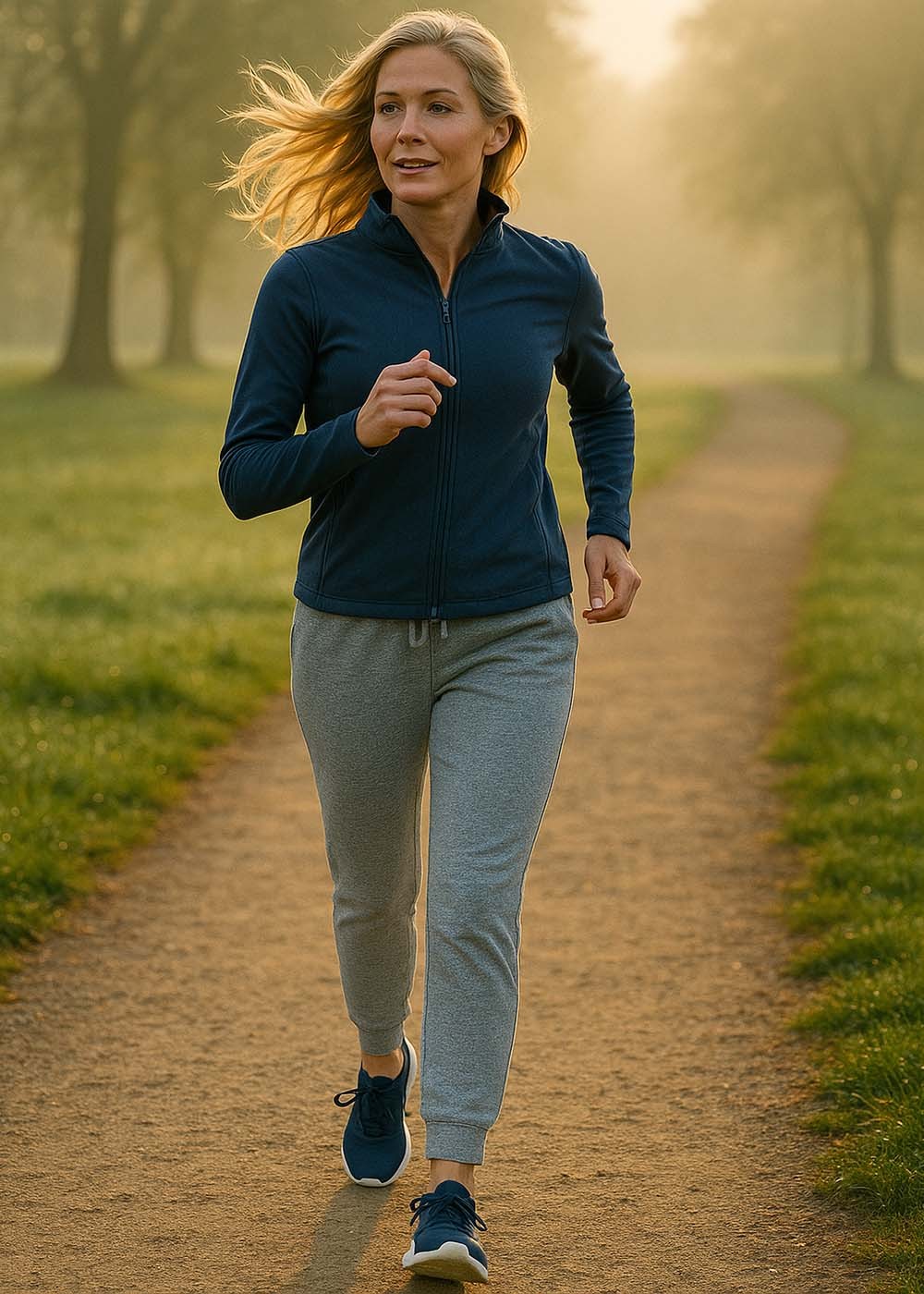 Joggingbuks Dame Heather Grey