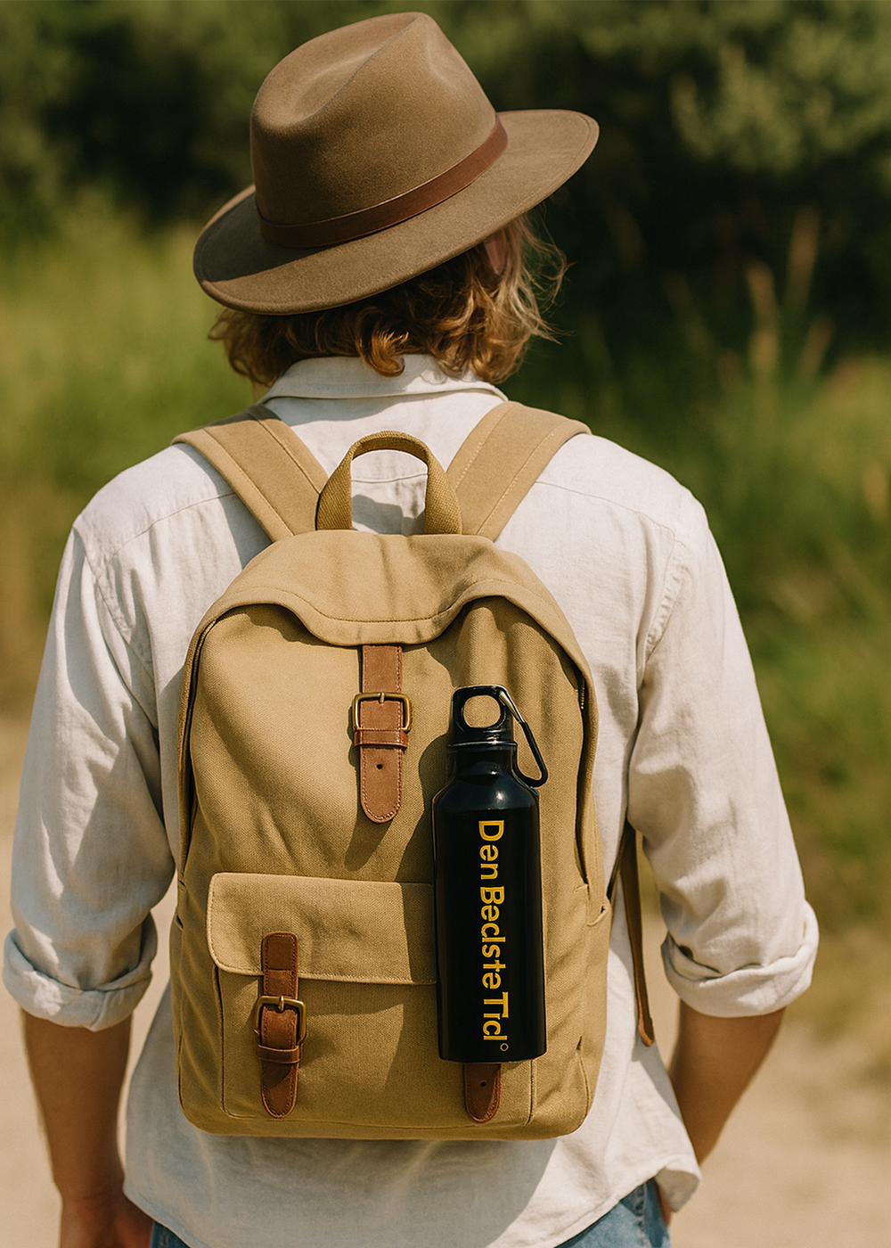 Oregon vandflaske rustfrit stål m/karbinhage 400 ml.