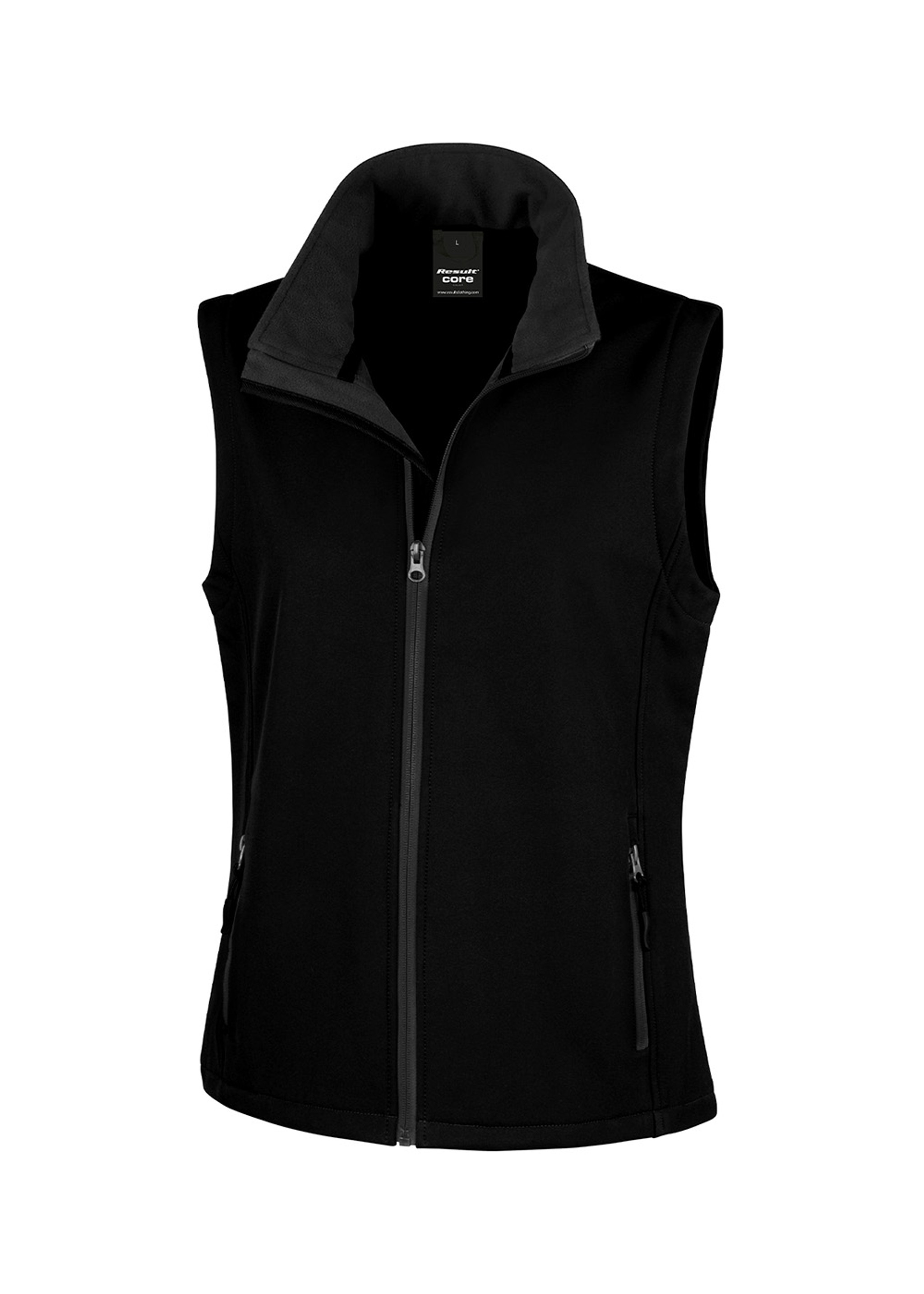 Softshell Dame Vest Black/Black
