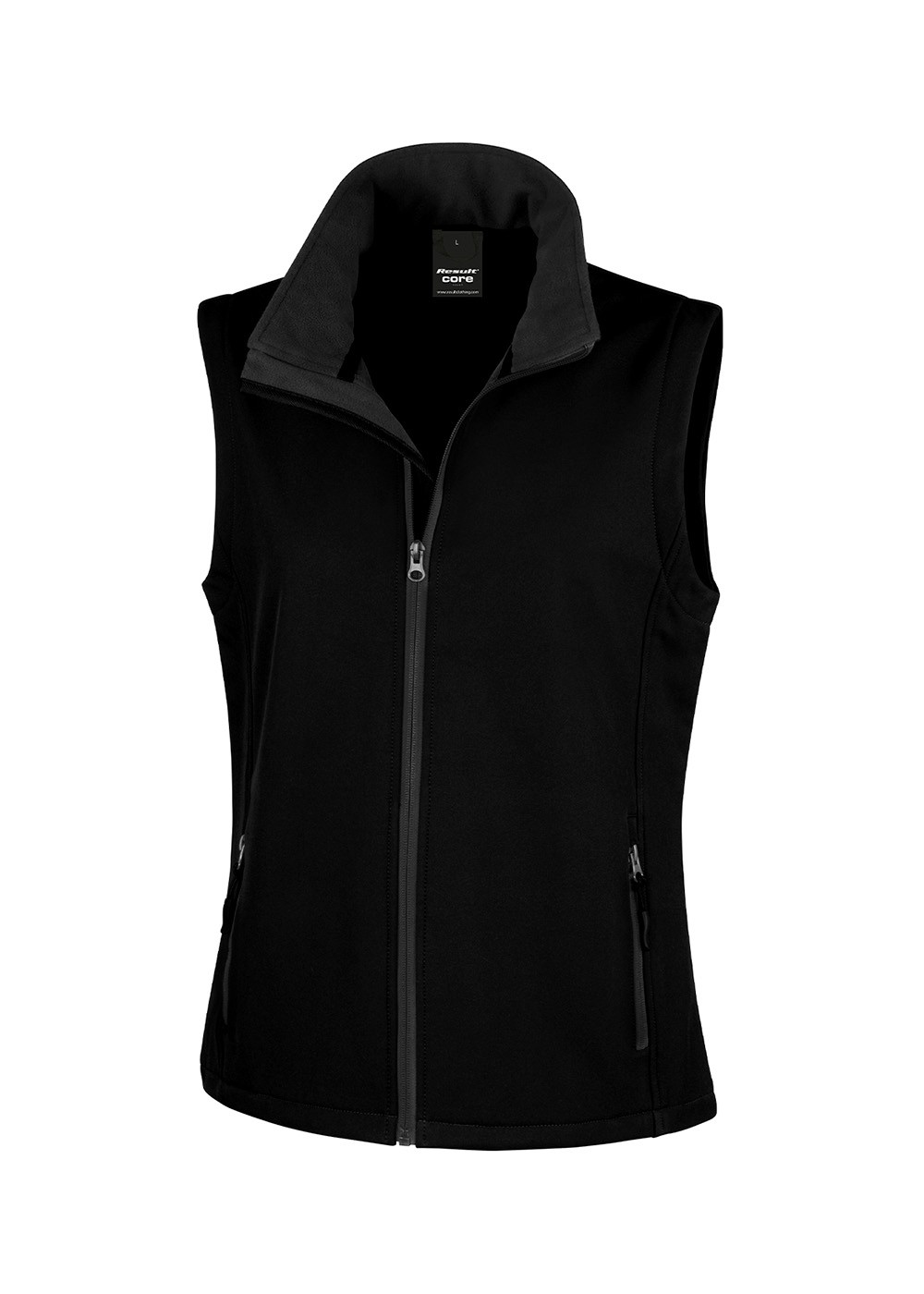 Softshell Dame Vest - Black/Black