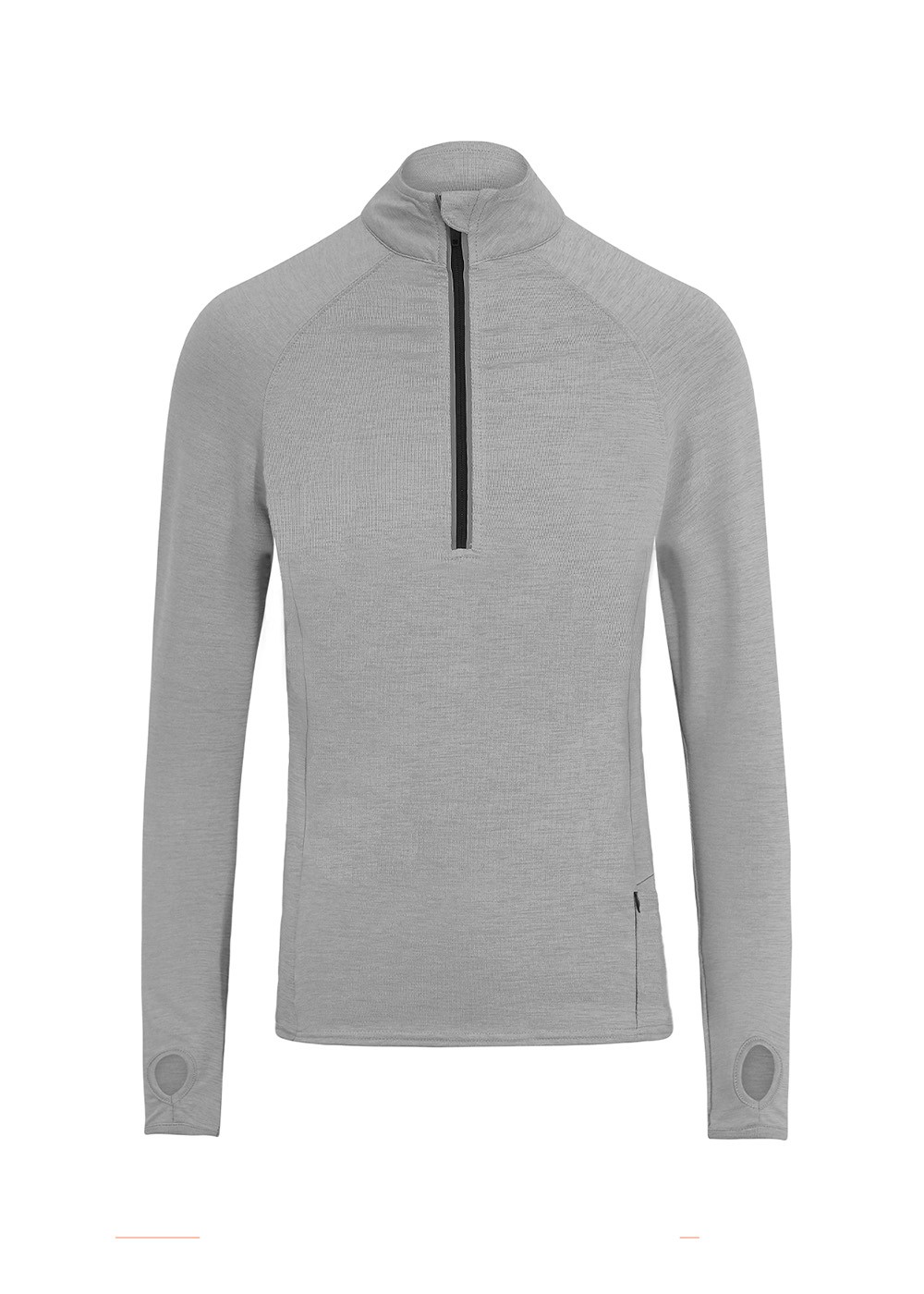 Unisex Cool-Flex 1/2 Zip Silver Grey