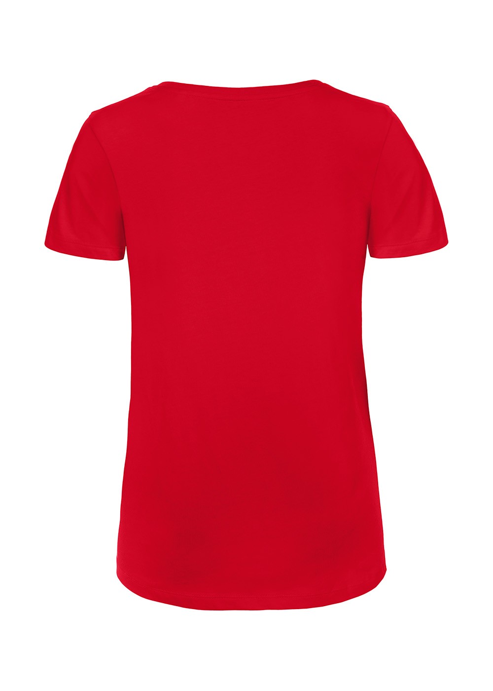 Dame T-shirt m/ V-hals Red