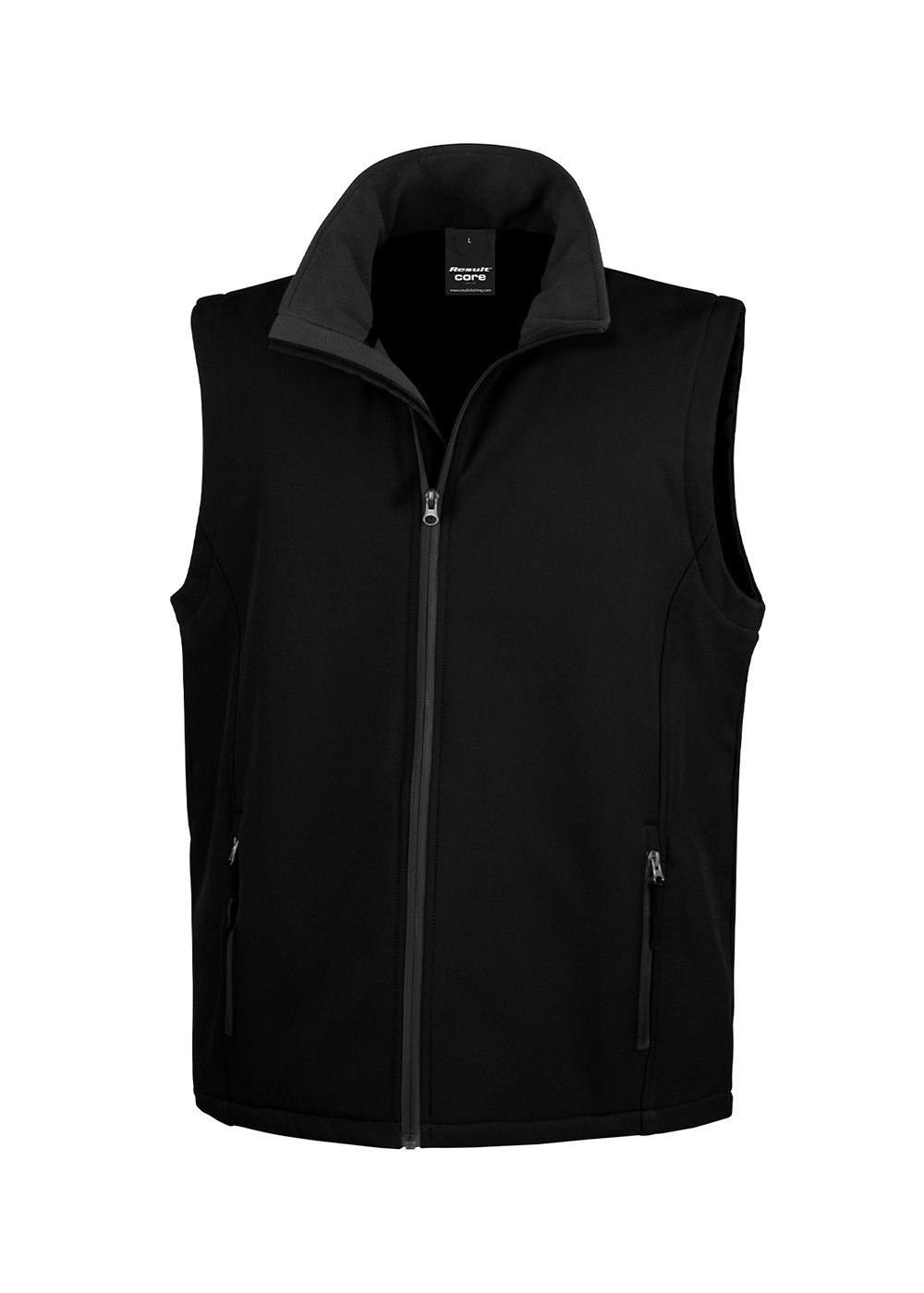 Softshell Unisex Vest Black/Black