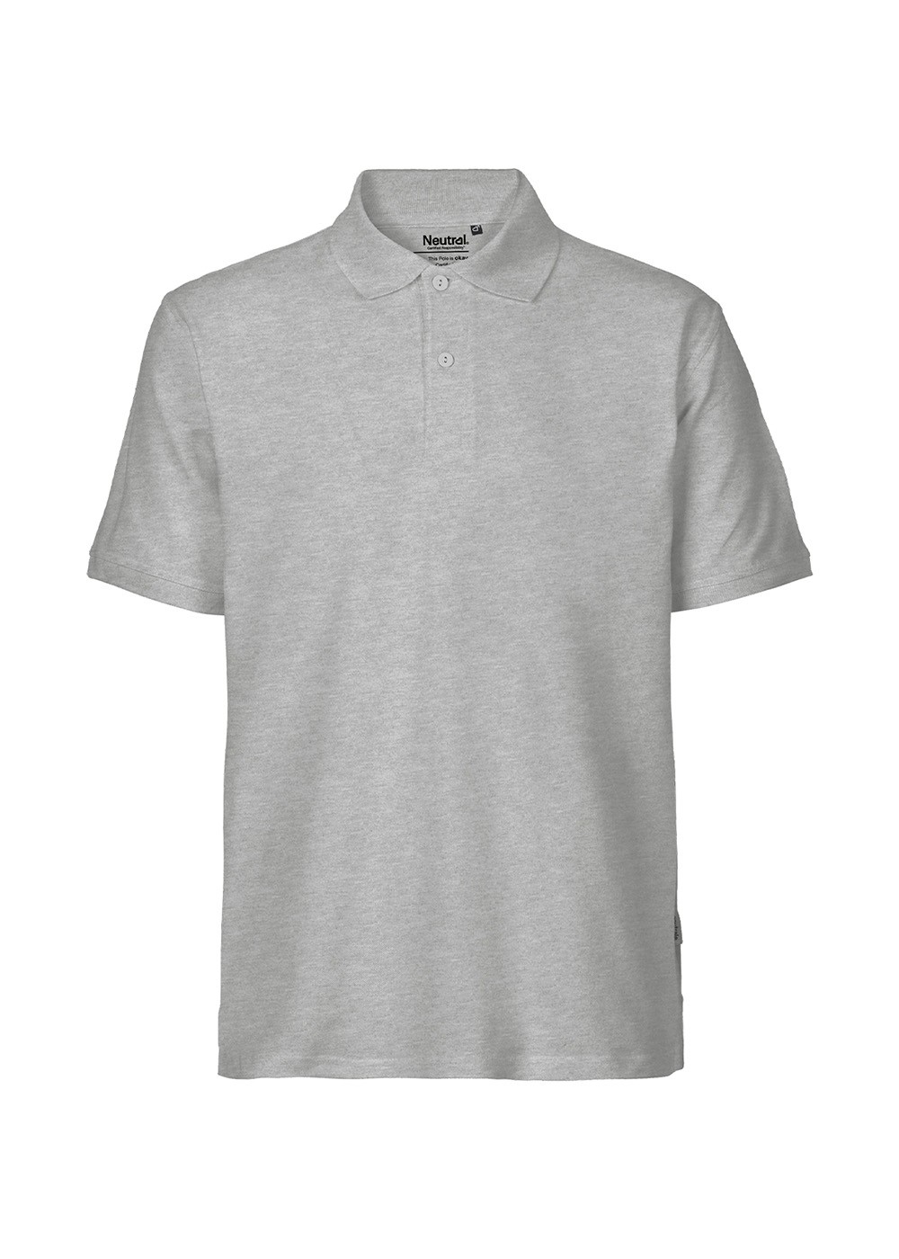 Økologisk Unisex Polo-shirt Sport Grey