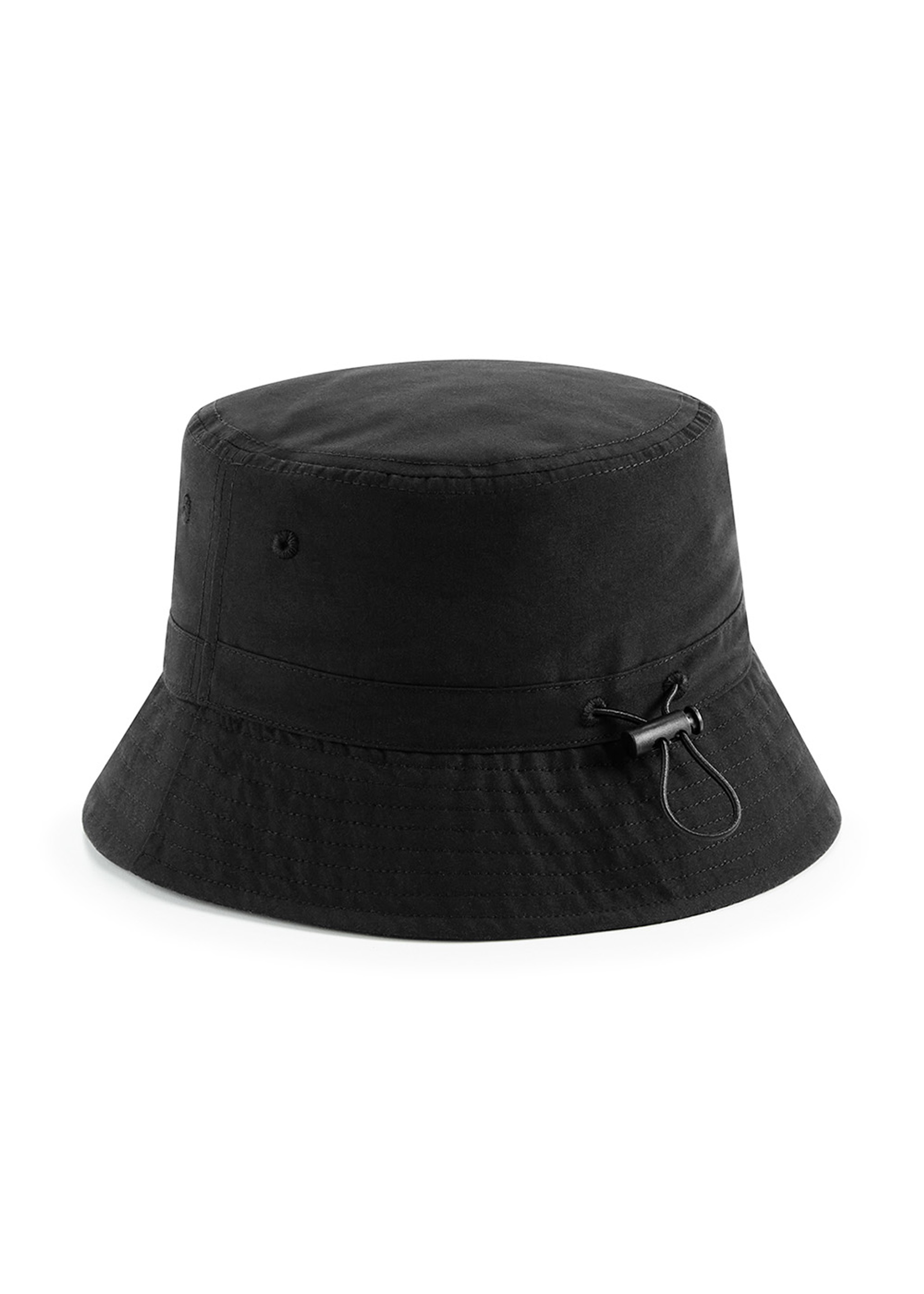 Recycled hat m/broderi Black