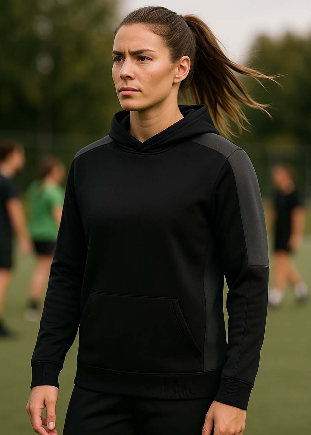 Team Tracksuit Hoodie - Black/Gunmetal Grey