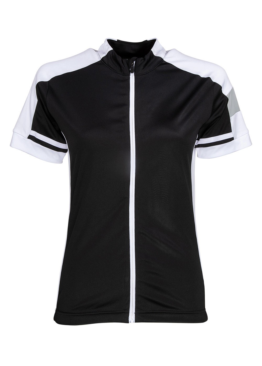 Cykeltrøje Dame m/ lynlås Black