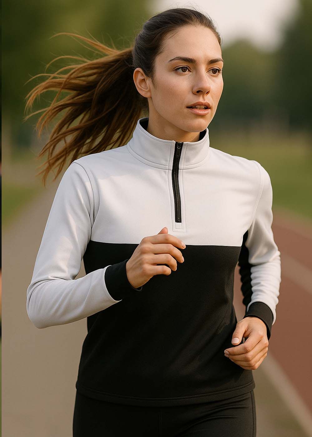 Team Tracksuit 1/4 Zip - Black/White