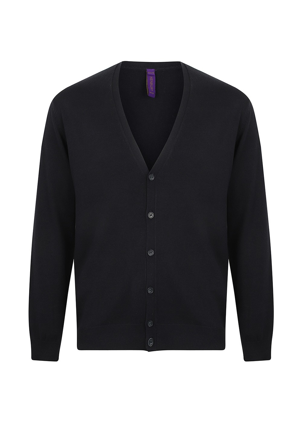 Strik Cardigan Herre Navy