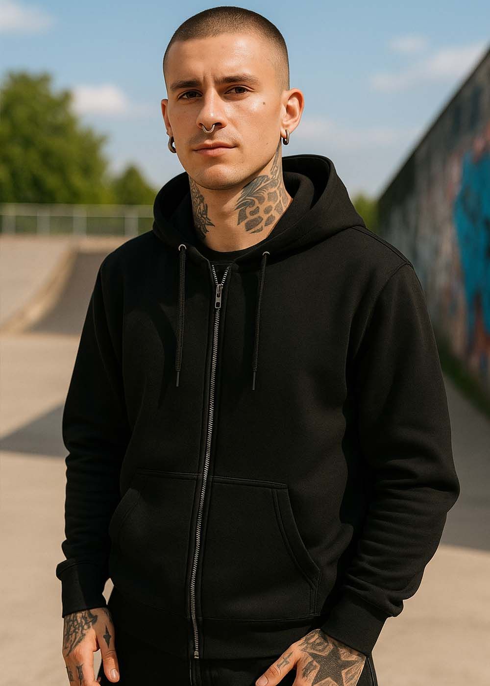 Basic Unisex Zoodie Black