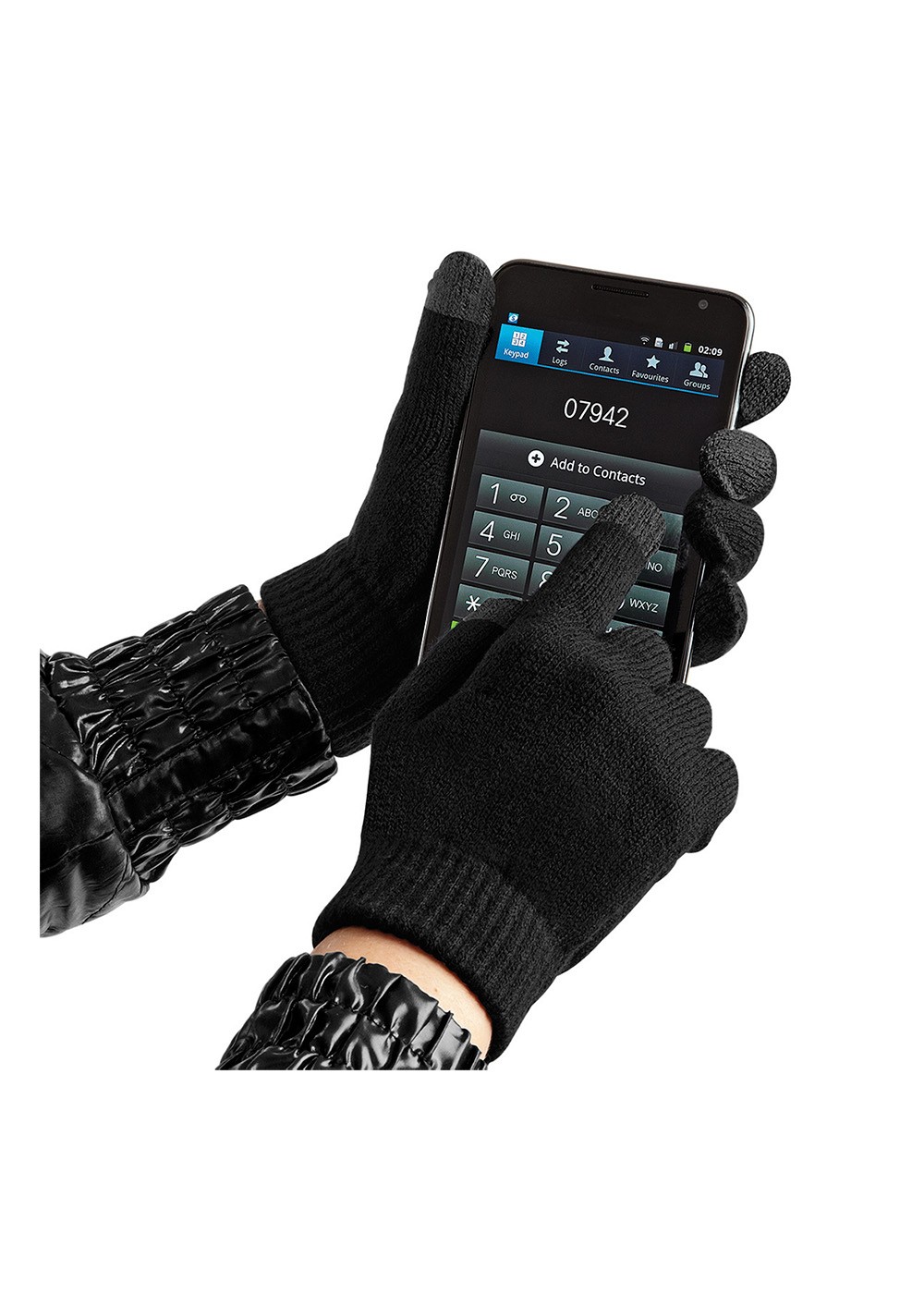 Touch Screen handsker u/logo Black