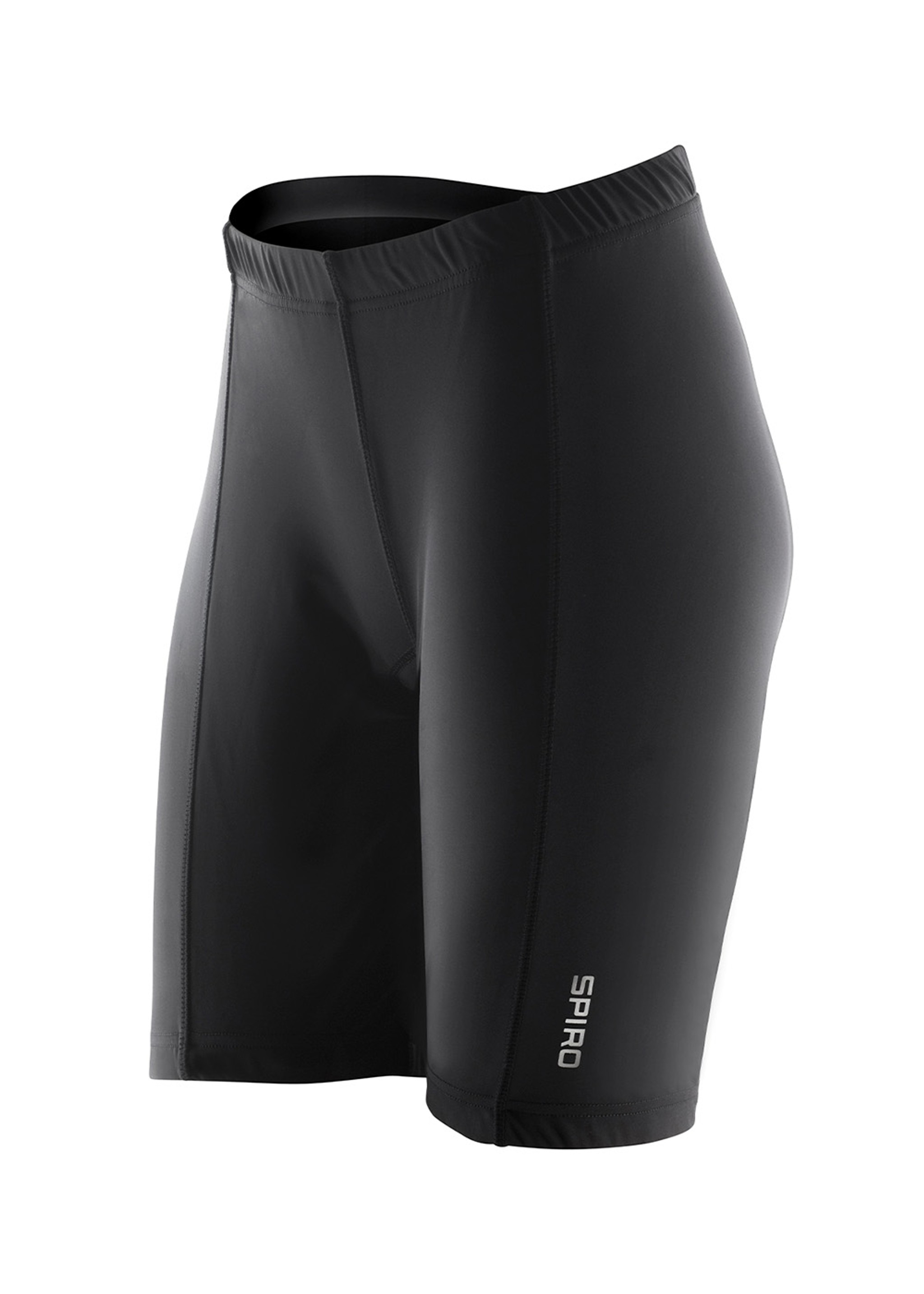 Womens Padded Bikewear Shorts 1/4 Black