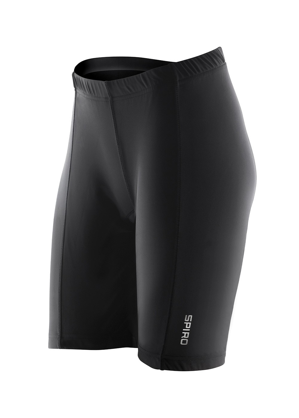 Womens Padded Bikewear Shorts 1/4 Black