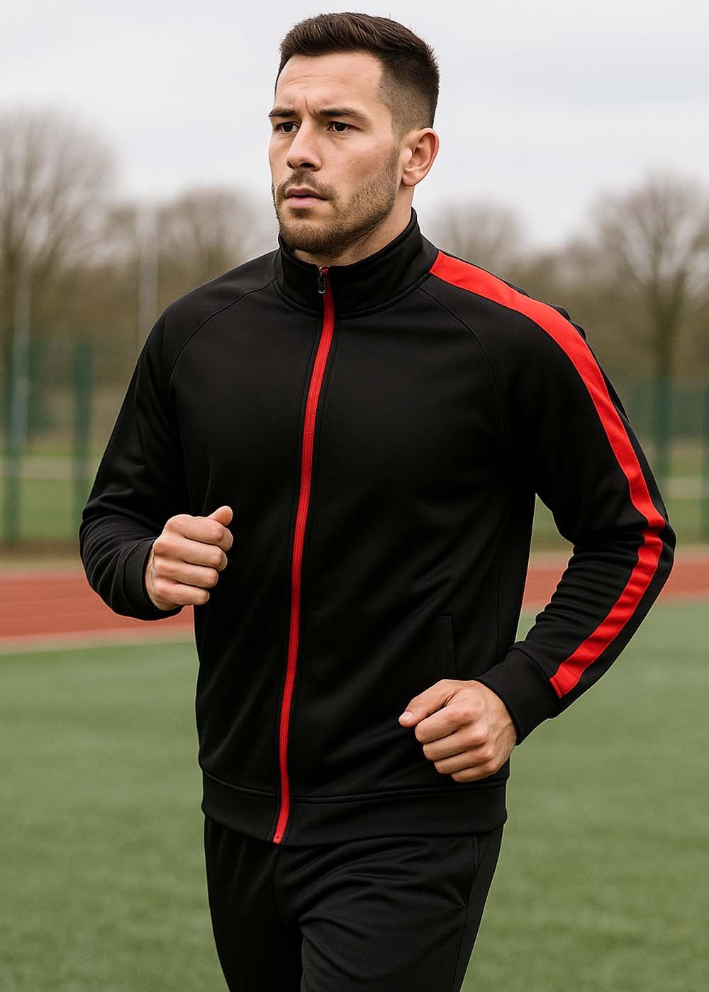 Team Tracksuits Jakke - Black/red