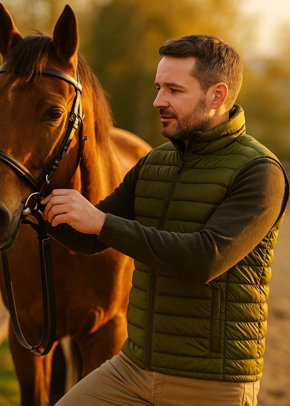 Vatteret Vest Unisex Army Green