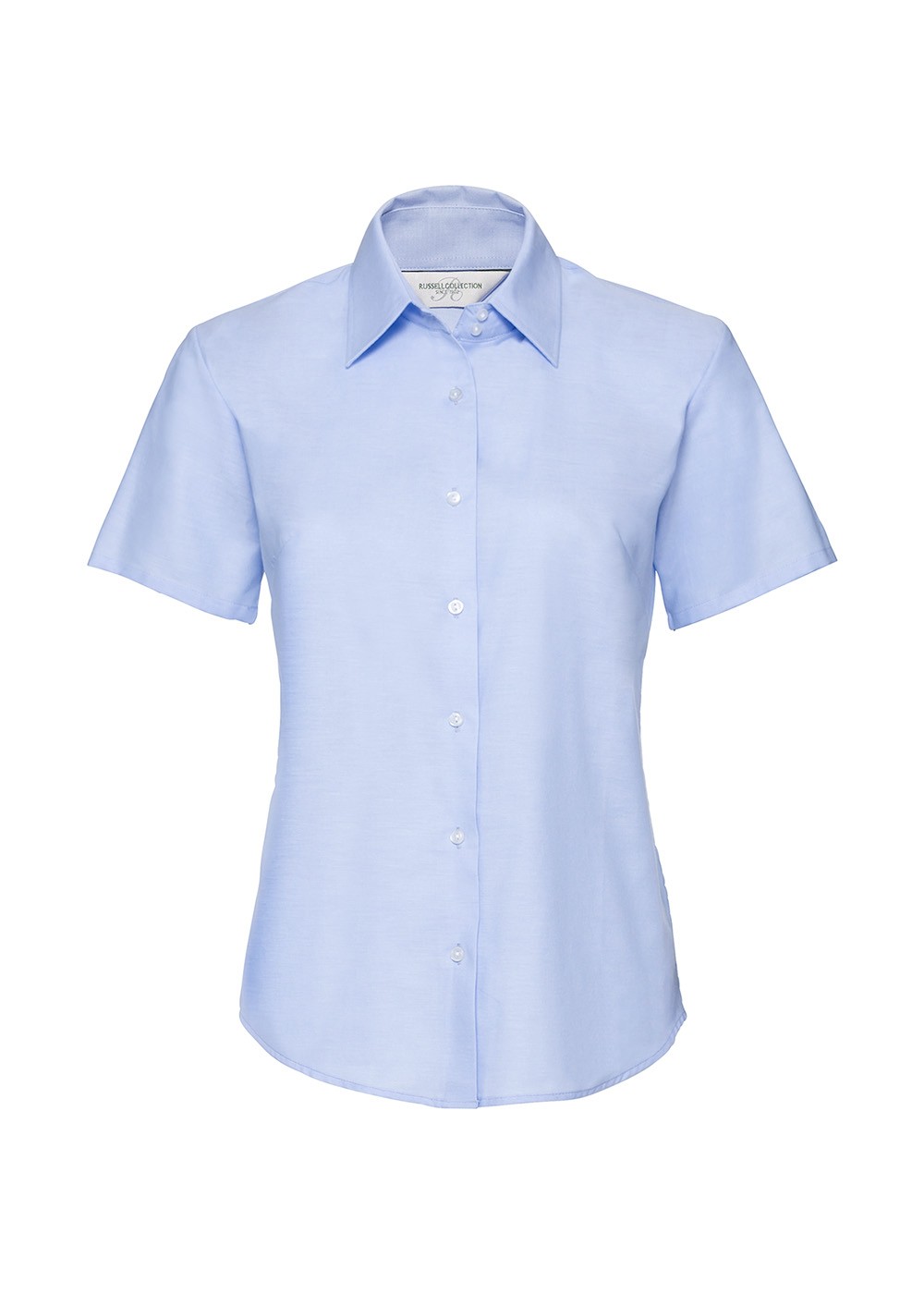 Kortærmet Dameskjorte Oxford Blue