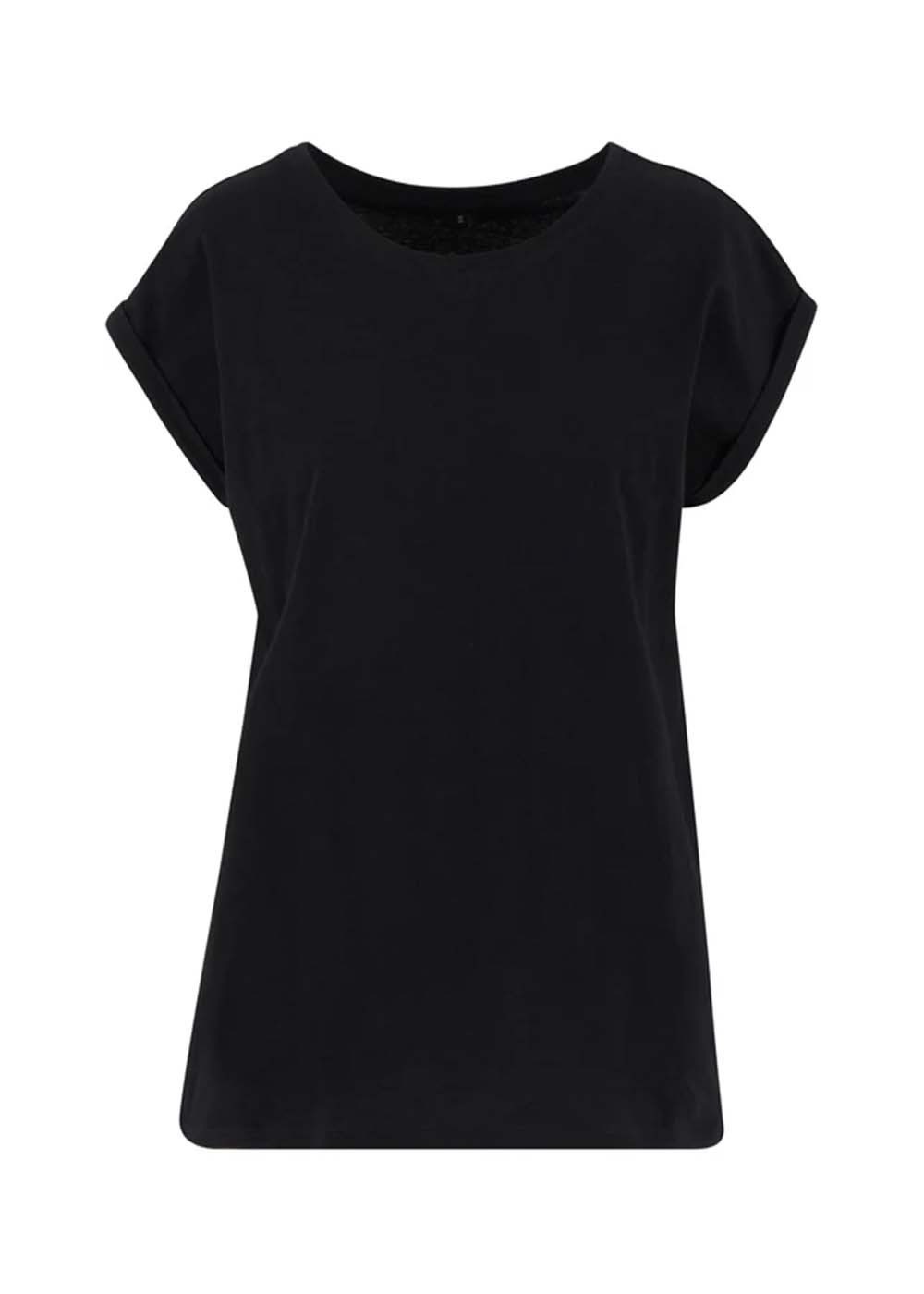 Women's Shoulder Tee Black