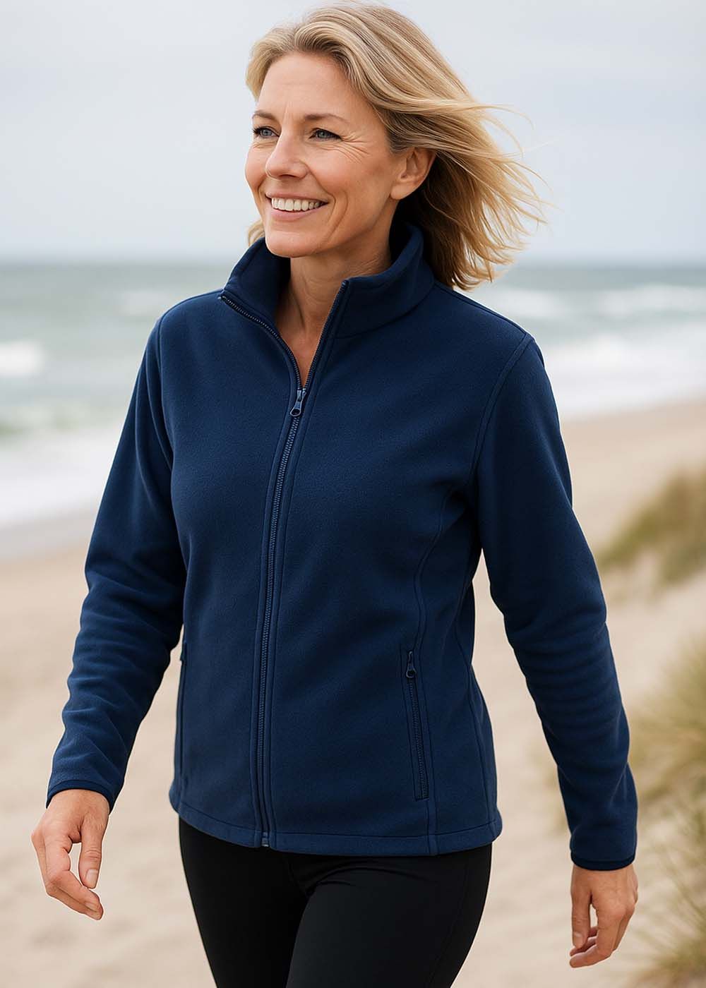 Fleecejakke Dame Navy Blue
