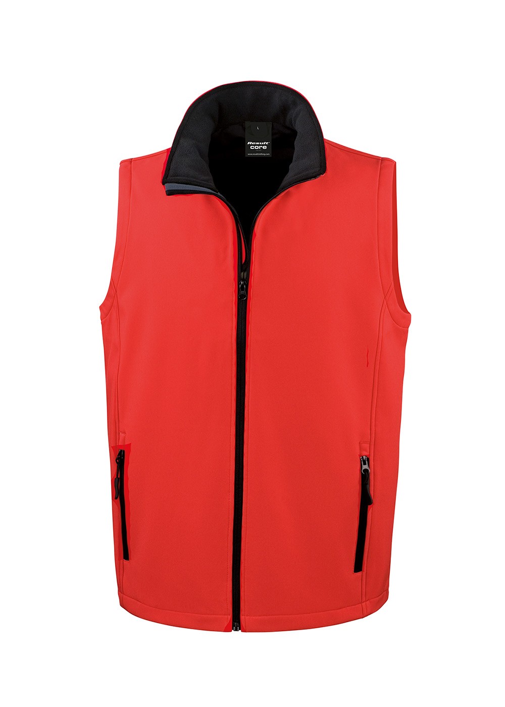 Softshell Unisex Vest Red/Black