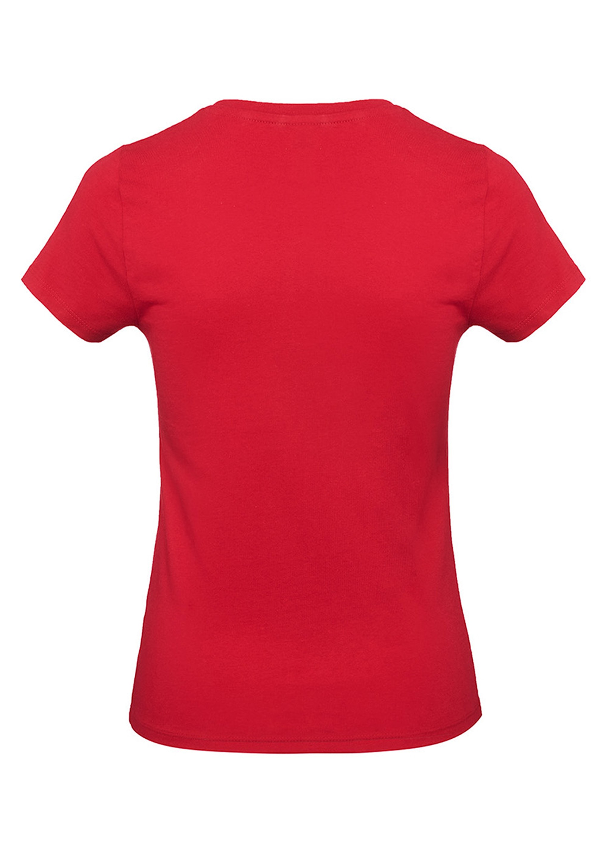 Dame T-shirt m/O-hals Red