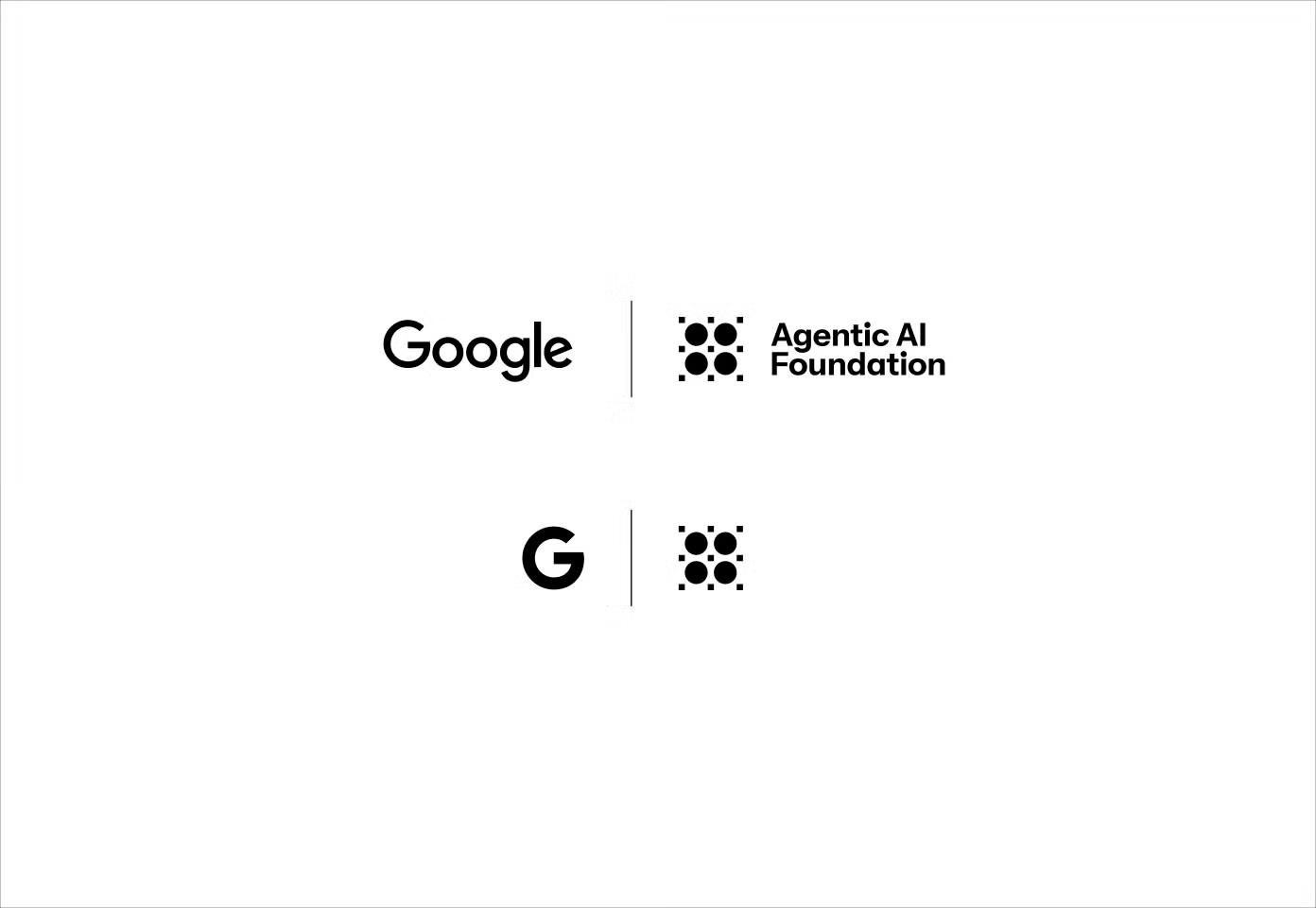 Partnership lockup examples pairing the AAIF logo with partner logos
