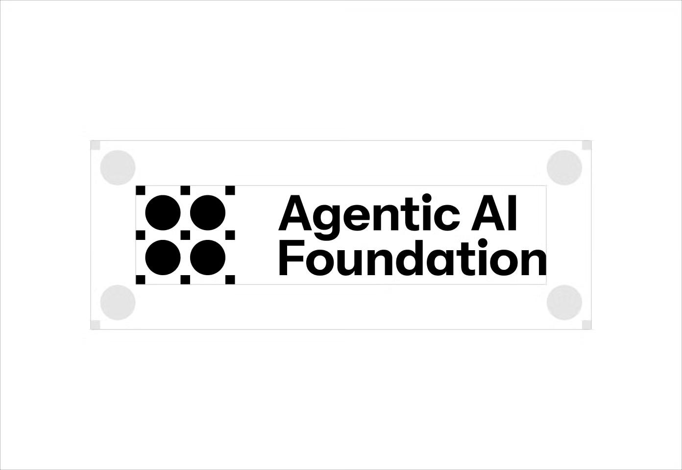 AAIF logo clearspace guide showing the required margin on all sides