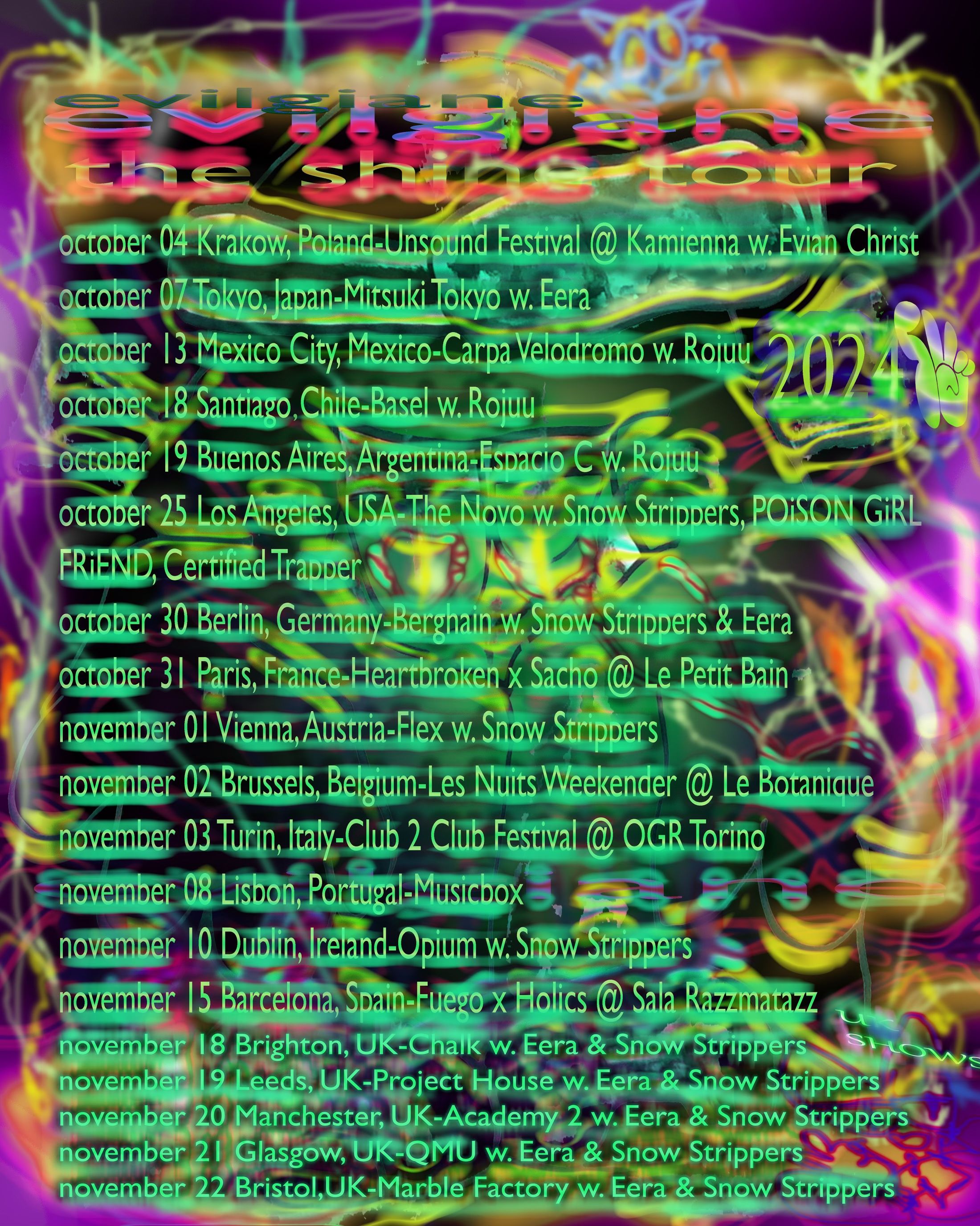 EVILGIANE THE SHINE TOUR