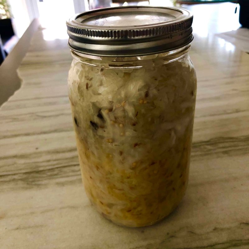 Mason Jar Sauerkraut