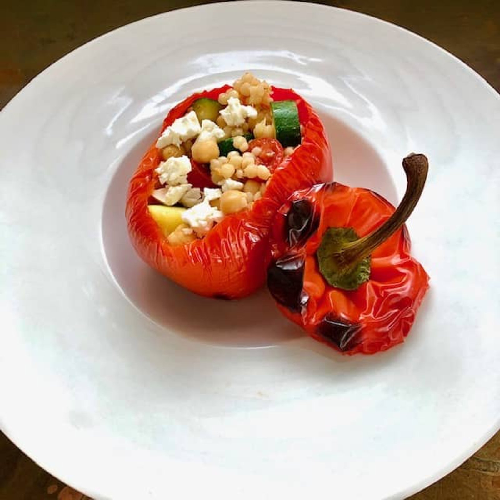 Stuffed Peppers with Moroccan Couscous