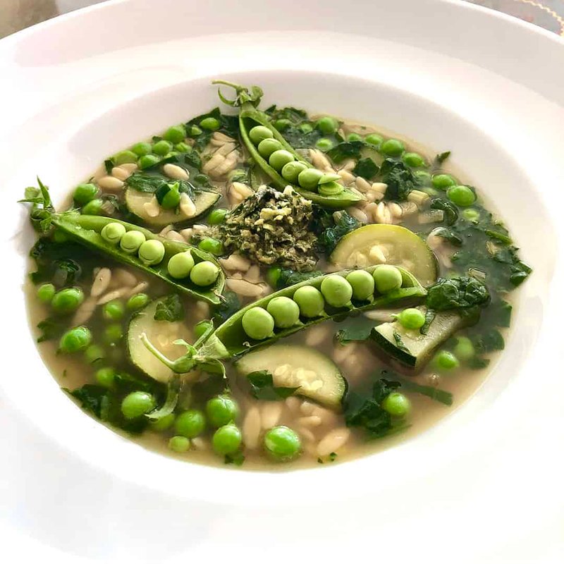 Snap Pea Minestrone Verde