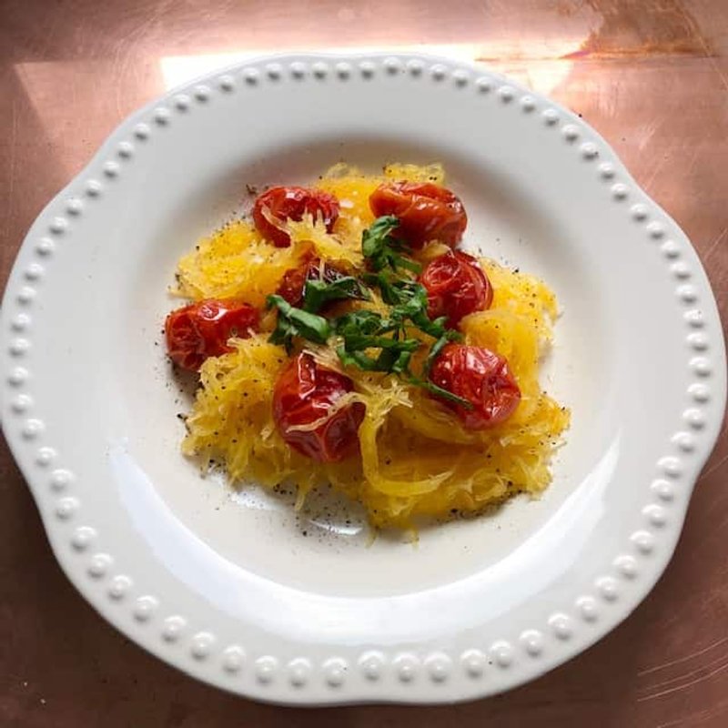 Tomato Basil Spaghetti Squash