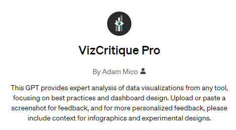 Don't feel like asking someone for feedback? Ask VizCritique Pro instead!
