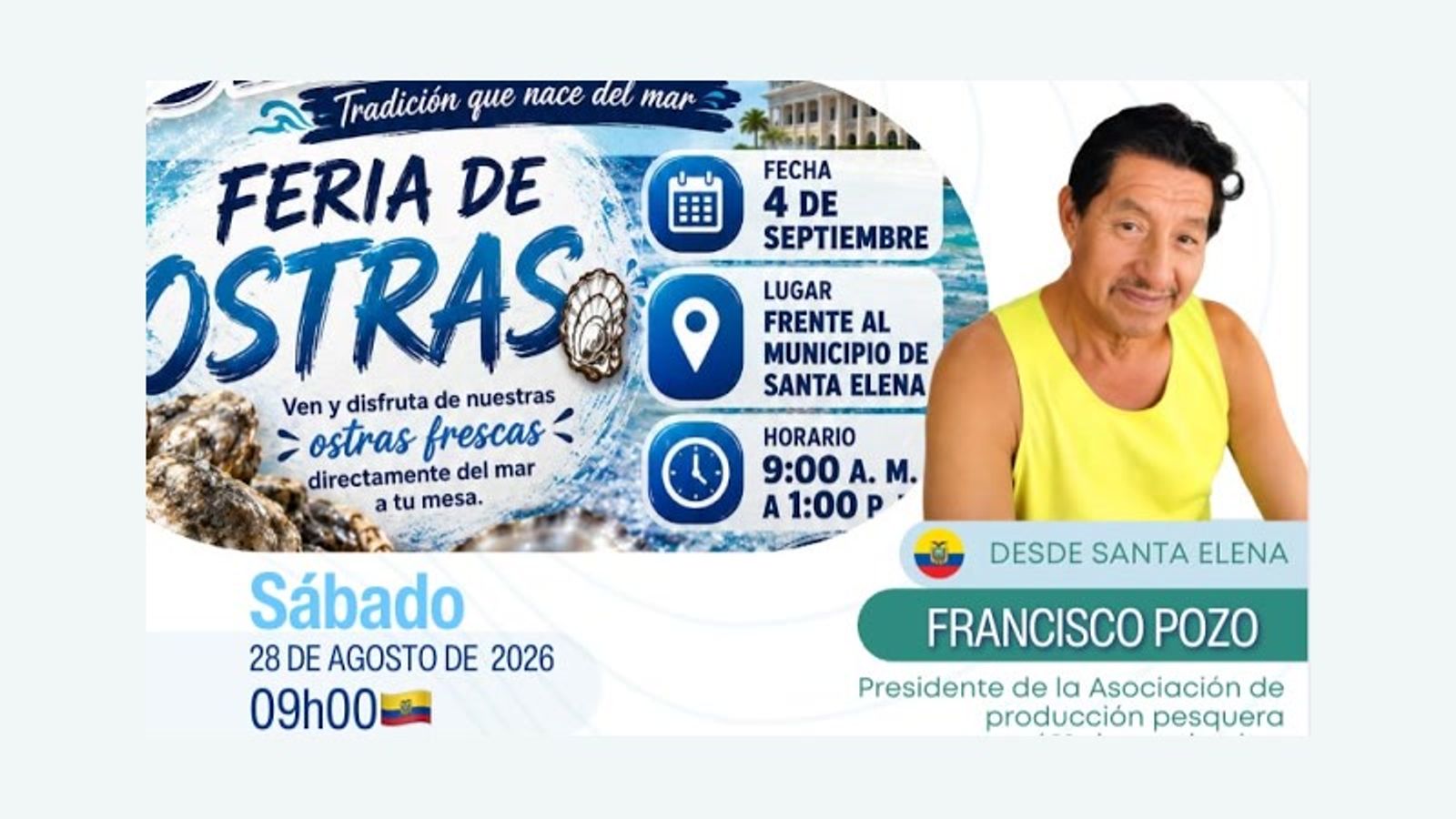 Portada del programa 371 de Azul Sostenible: Cultivo de ostras en Jambelí, una alternativa para la pesca artesanal