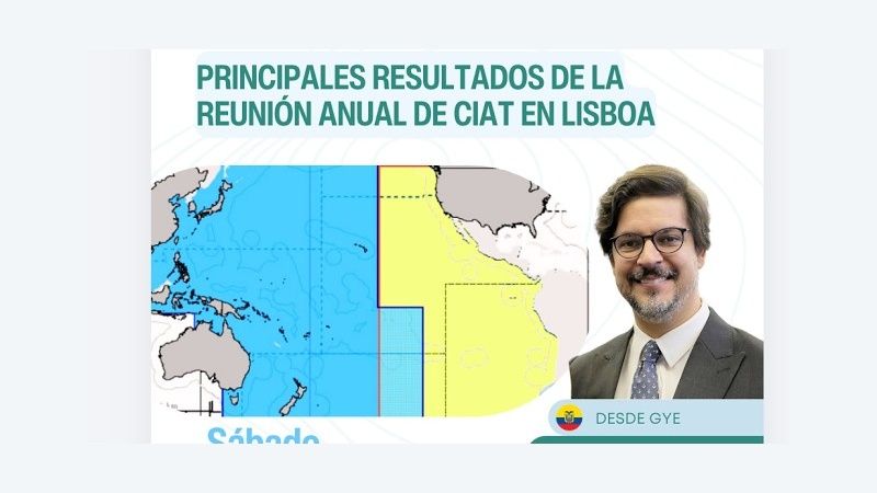 Portada de Azul Sostenible #374 con Andrés Arens, presidente de la Comisión Interamericana del Atún Tropical, sobre la reunión anual de la CIAT