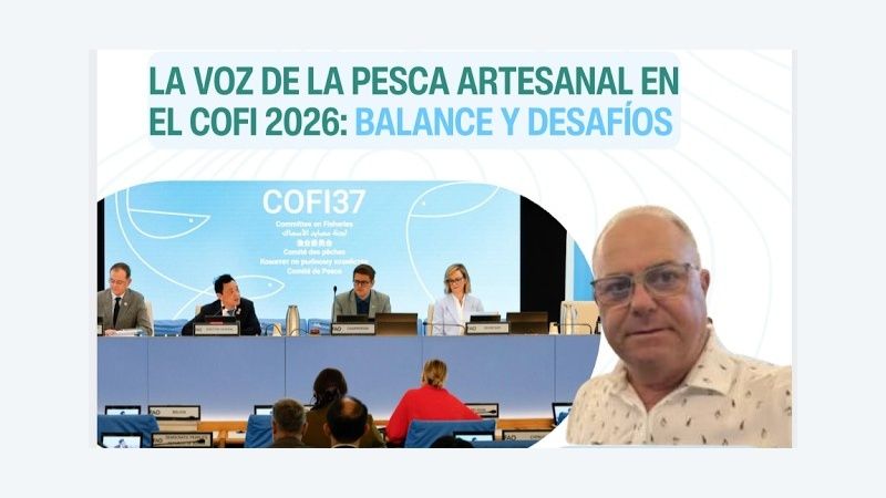 Portada del programa Azul Sostenible #375 con el invitado Nicolás Fernández, presidente de la RIPAPE, sobre la reunión del COFI de la FAO