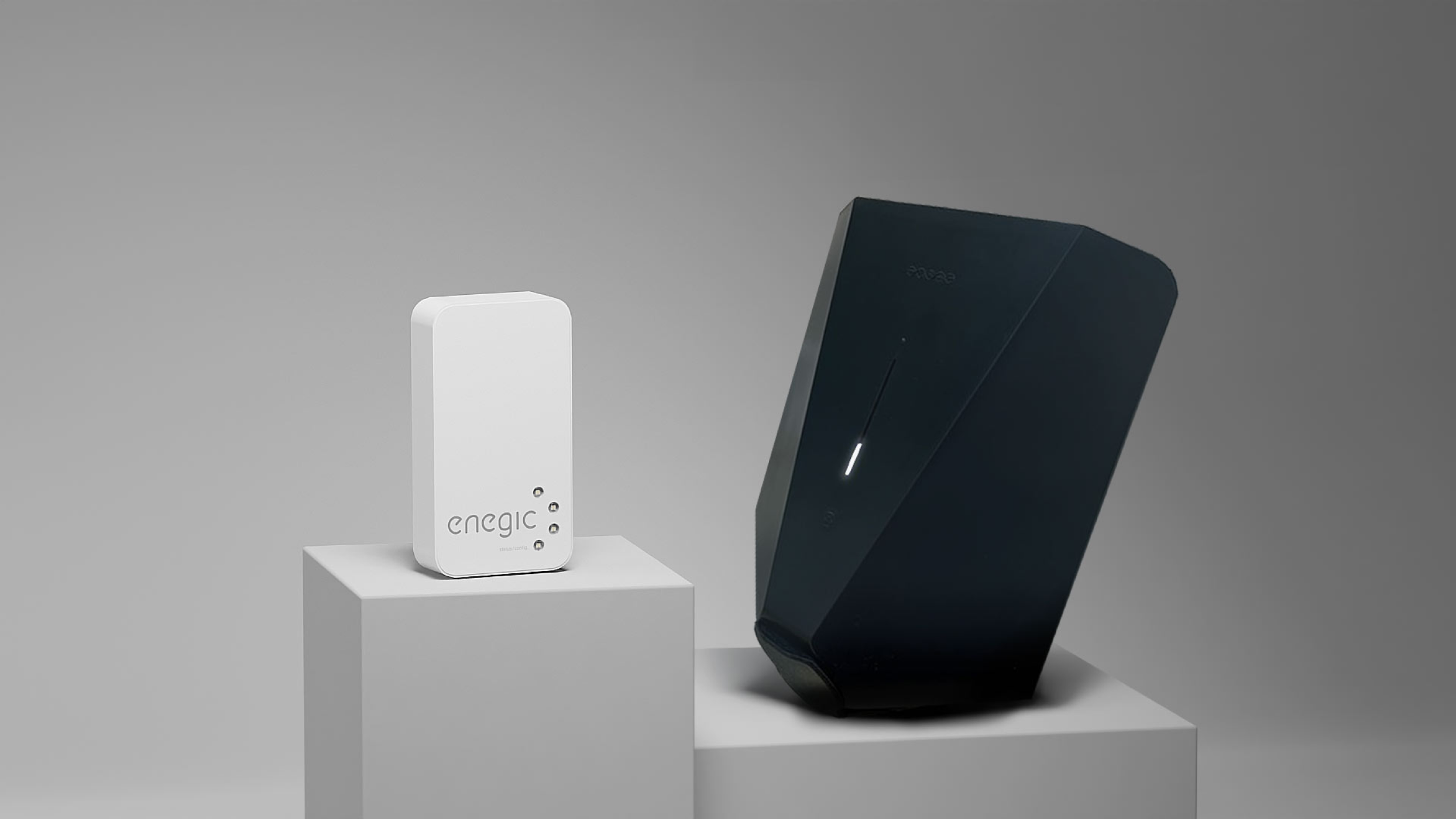 Enegic and Easee charging box.