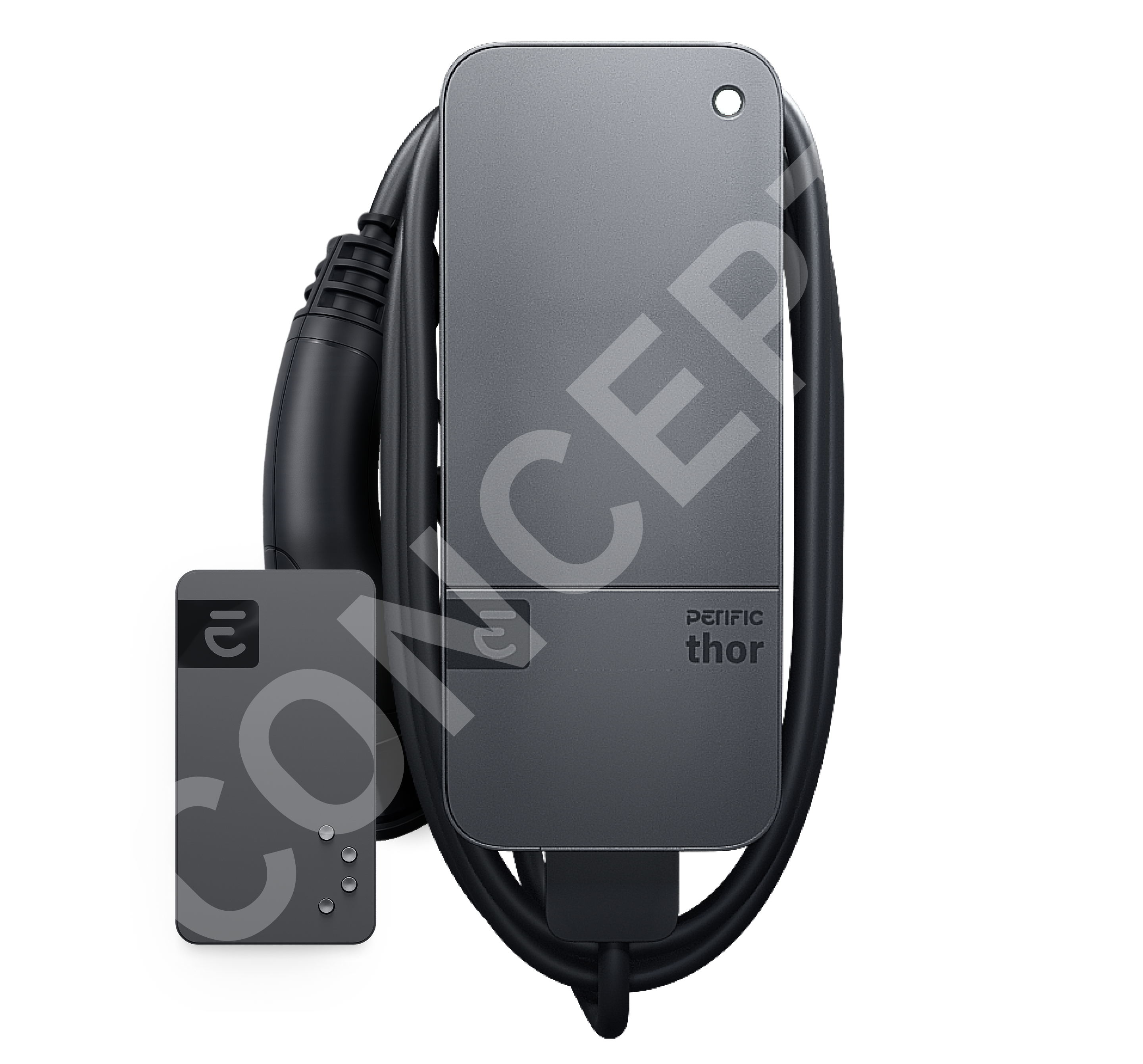 Perific Thor EV Charger shown from the front