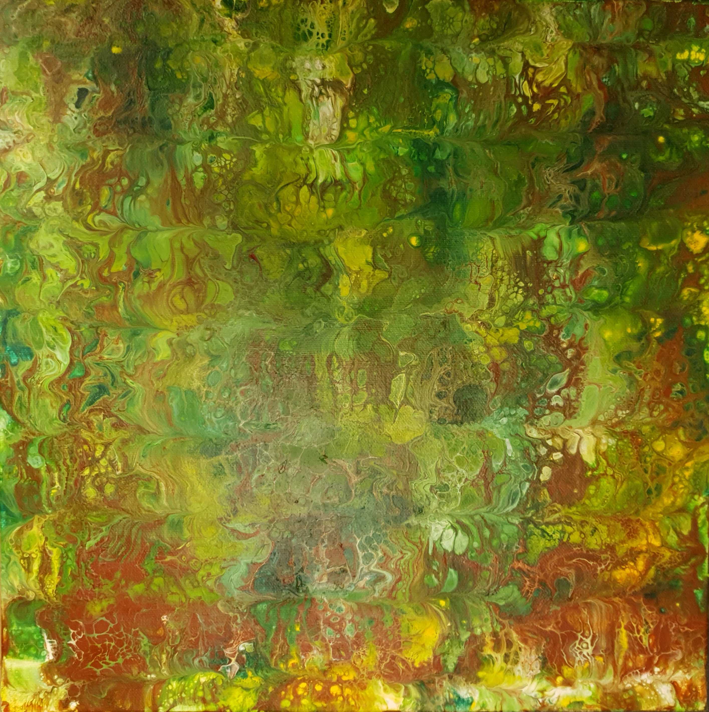 Abstract artwork of the colours of Autumn in the Chiltern Hills